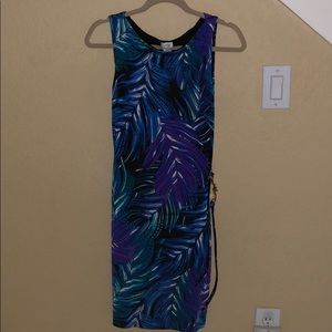 Cache feather pattern dress